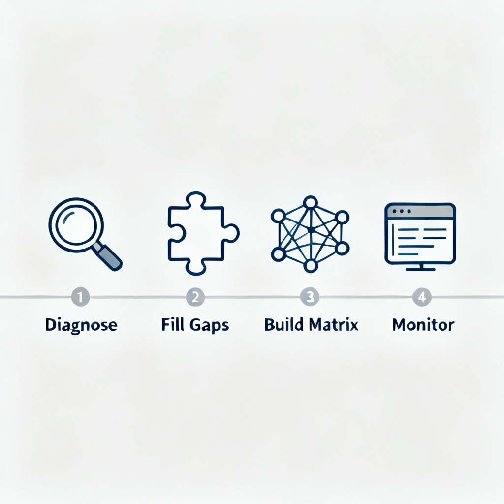 四步构建GEO竞争力流程图