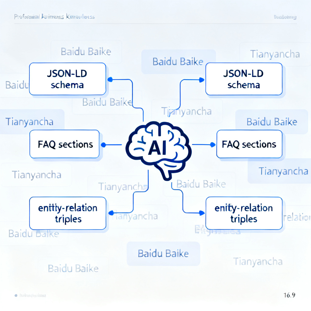 构建AI可理解的知识单元示意图