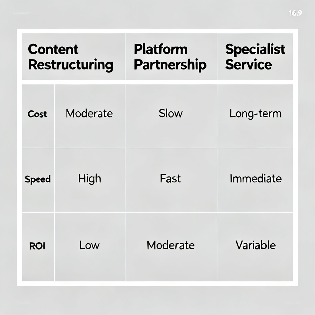 三大GEO落地路径对比示意
